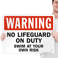 Maximum Occupancy Pool Rule Sign