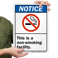 Non Smoking Facility Sign