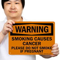Please Do Not Smoke If Pregnant Warning Sign