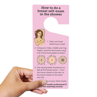 How To Do Breast Self Examination in Shower Hang Tag
