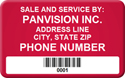 Asset Label, Sale and Service by Company Name, Phone Number