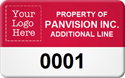 Asset Label, Property of Company Name with Numbering