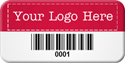 Custom Barcode Tags, 3/4 in. x 1 1/2 in.