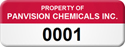 Asset Label, Company Name with Numbering