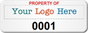 Asset Label, Property of Company Name with Numbering