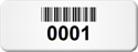Custom Barcode Tags, 3/4 in. x 2 in.
