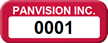 Custom Company Name, Number Small Tags