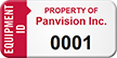 Personalized Equipment ID, Company Name, Numbering Asset Tag