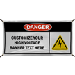 ANSI High Voltage Banner (With Symbol) Custom Vinyl Banner