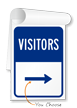 Visitor Information Sign Book with Arrow