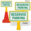 Reserved Parking ConeBoss Sign