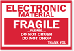 Electronic Material Fragile Label