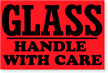 Glass Handle Care Fluorescent Label