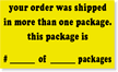 Your Order Has Been Shipped Label