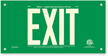 Green Panel Aluminum EXIT Sign, 7 in. letters