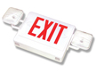 Exit Sign with Adjustable Lamp Heads