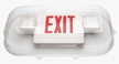 Large Exit Sign with Emergency Light Cover