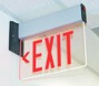 New York Approved Edge Lit Exit Sign, LED Lighting