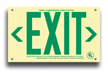 EXIT Sign, 6 in. letters in green