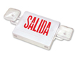 Double Sided Salida Combo Exit Sign, Battery Backup