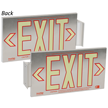 2 Sided Brushed Aluminum Exit Sign Box