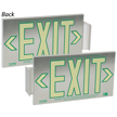 2 Sided Brushed Aluminum Exit Sign Box