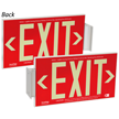 2 Sided Red Background Glowing Letters