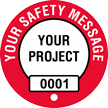 Add Safety Message Project Custom Hard Hat Decal