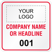 Add Your Logo Company Name Custom Hard Hat Decal