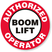 Boom Lift Operator Hard Hat Decals