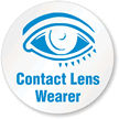 Contact Lens Wearer Hard Hat Decals