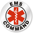 EMS Command Hard Hat Stickers
