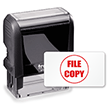 File Copy (Circle) Stamp