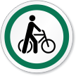 Bicycle Symbol ISO Circle Sign