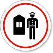 Guard Station Symbol ISO Circle Sign