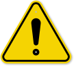 ISO General Danger, Exclamation Symbol Warning Sign