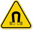 ISO Strong Magnetic Field Symbol Warning Sign