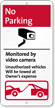 No Parking, Under Video Surveillance iParking Sign