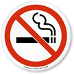 No Smoking Symbol ISO Circle Sign