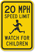20 Speed Limit Sign