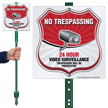 24 Hour Video Surveillance LawnBoss Sign