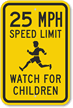 25 Speed Limit Sign