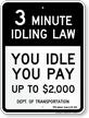 State Idle Sign for New York City