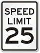 Aluminum Speed Limit Sign