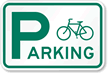 Bicycle Parking (With Graphic) Bike Sign