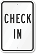 Check In Sign