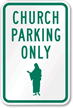 Church Parking Only Sign (Graphic)
