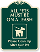 Please Clean Up After Your Pet Sign