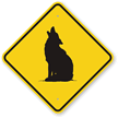 Coyote Crossing Sign