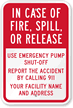 Custom In Case Of Fire Sign
